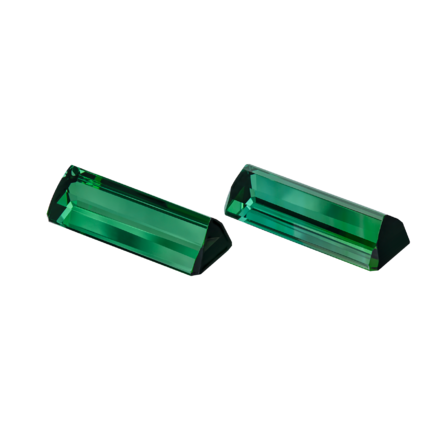 Сет из двух верделитов октагон, 6,81ct (17,75*6,80мм) и 6,65ct (17,65*6,85мм) 2