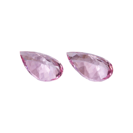 Сет из двух морганитов, Груша, 2-14,48ct 2