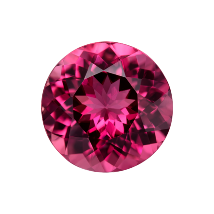 Турмалин Рубеллит, Круг, 8,74ct 1
