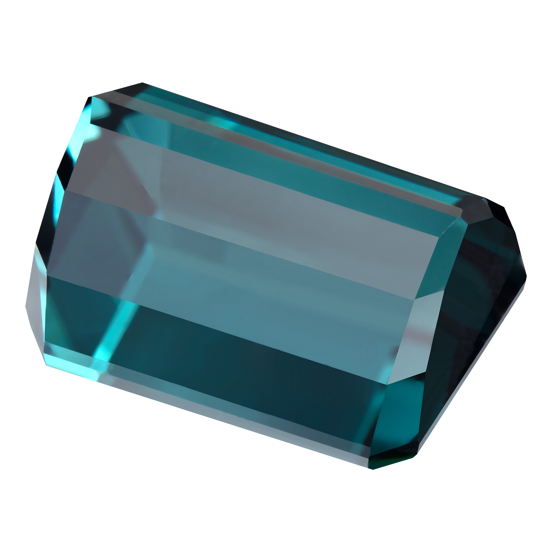 Турмалин Индиголит, Октагон, 12,01ct