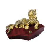 Настольная скульптура «Тигр с тигрёнком»