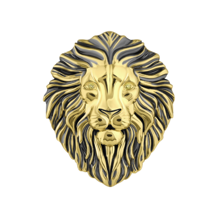 Нагрудный знак желтое золото 1