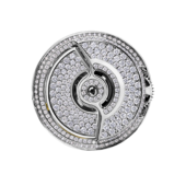 Кольцо с бриллиантами, белое золото