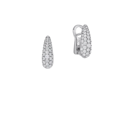 Серьги с бриллиантами, белое золото 4