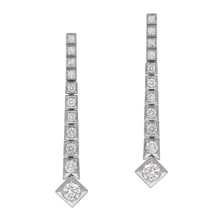 Серьги с бриллиантами, белое золото 2