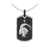 Подвес с бриллиантом, белое золото, нанокерамика