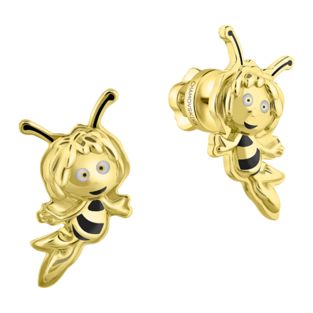 Пусеты, желтое золото, н.керамика 1