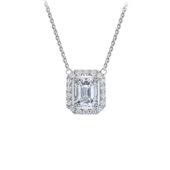 Колье с бриллиантами, белое золото