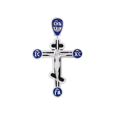 Крест, белое золото, н.керамика 1