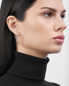 Серьги с бриллиантами, белое золото