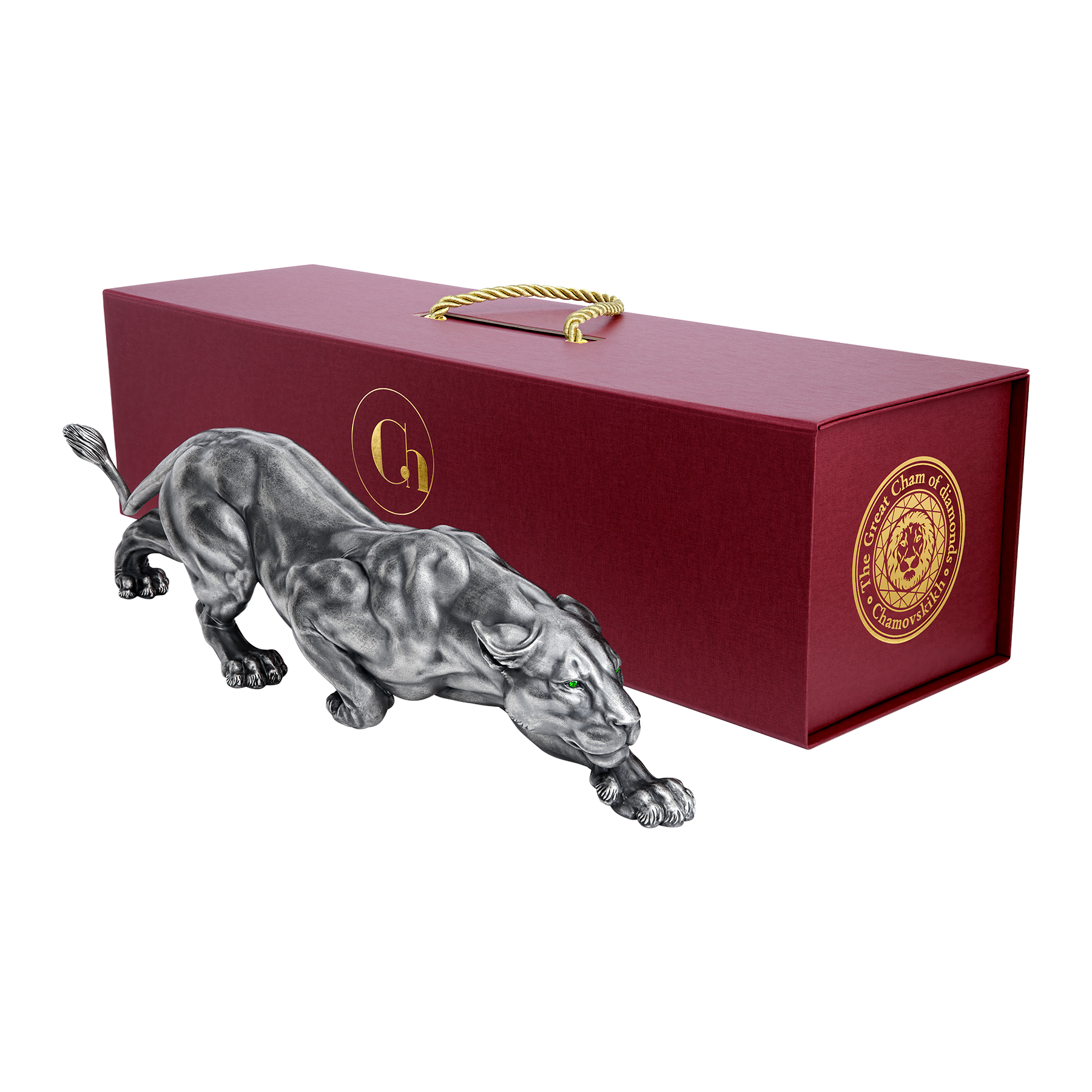 Настольная скульптура «Львица большая»