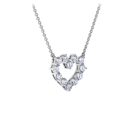 Колье с бриллиантами, белое золото 2