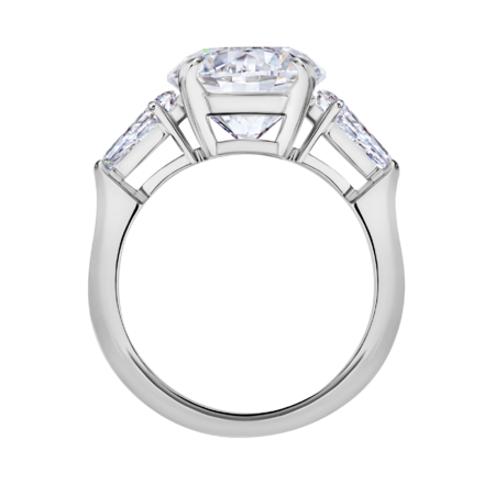 Обручальное кольцо с бриллиантами, белое золото 2