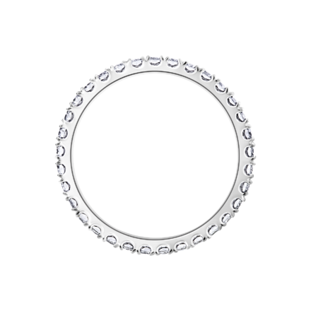 Обручальное кольцо с бриллиантами, белое золото 3