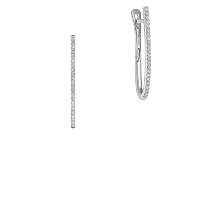 Серьги с бриллиантами, белое золото 3