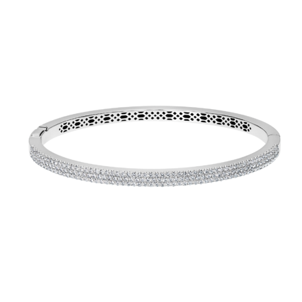 Браслет с бриллиантами, белое золото 1