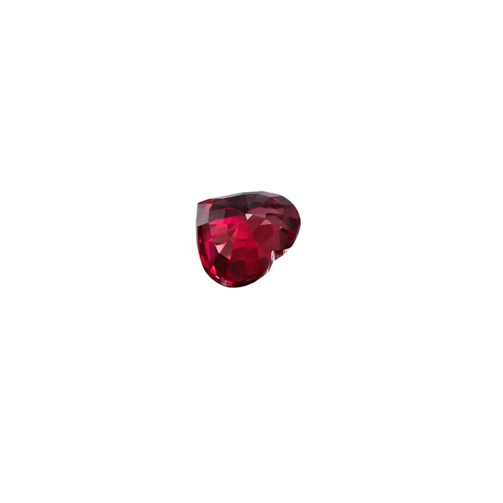 Рубин, MOZAMBIQUE, сердце, цвет голубиная кровь, 1.23ct
