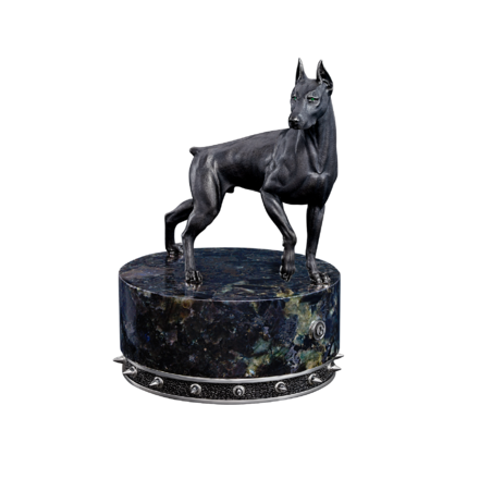 Настольная скульптура «Доберман» 1