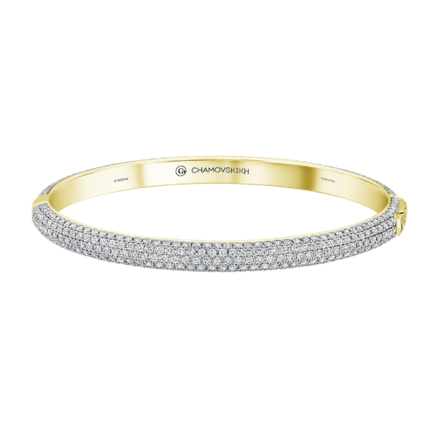 Браслет с бриллиантами, желтое золото 1