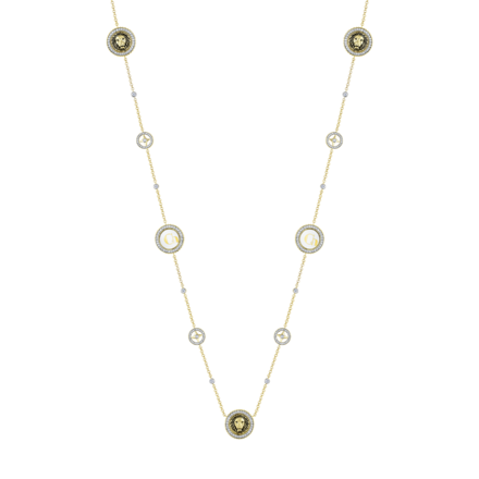 Колье с бриллиантами, желтое золото, н.керамика 3