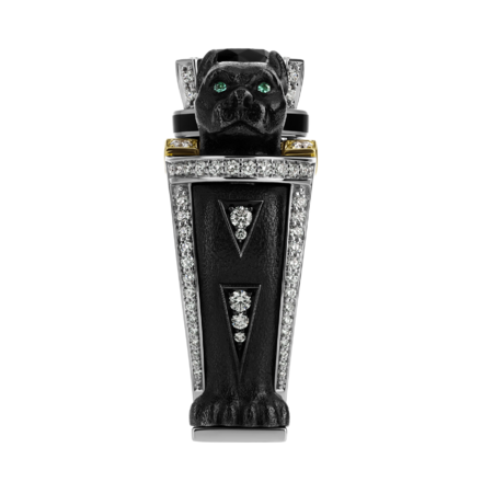 Кольцо с бриллиантами и изумрудами, жёлтое и белое золото, н.керамика 2