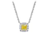 Колье с бриллиантами, белое золото