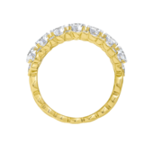 Кольцо с бриллиантами, желтое золото