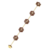 Браслет с бриллиантами, желтое золото, н.керамика