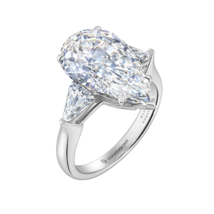 Помолвочное кольцо с бриллиантами, белое золото 1