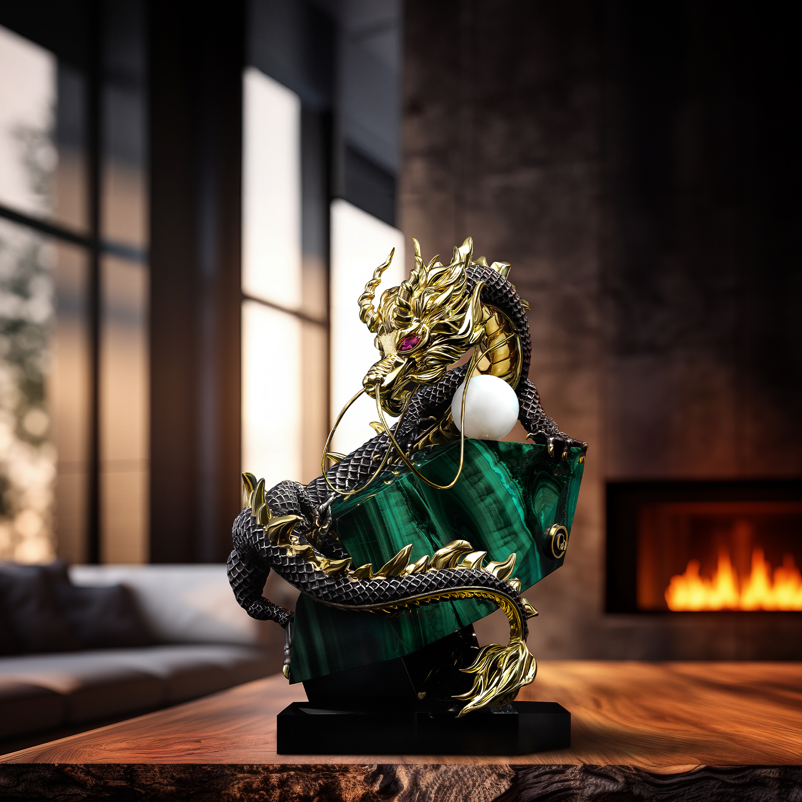 Настольная скульптура «Дракон»