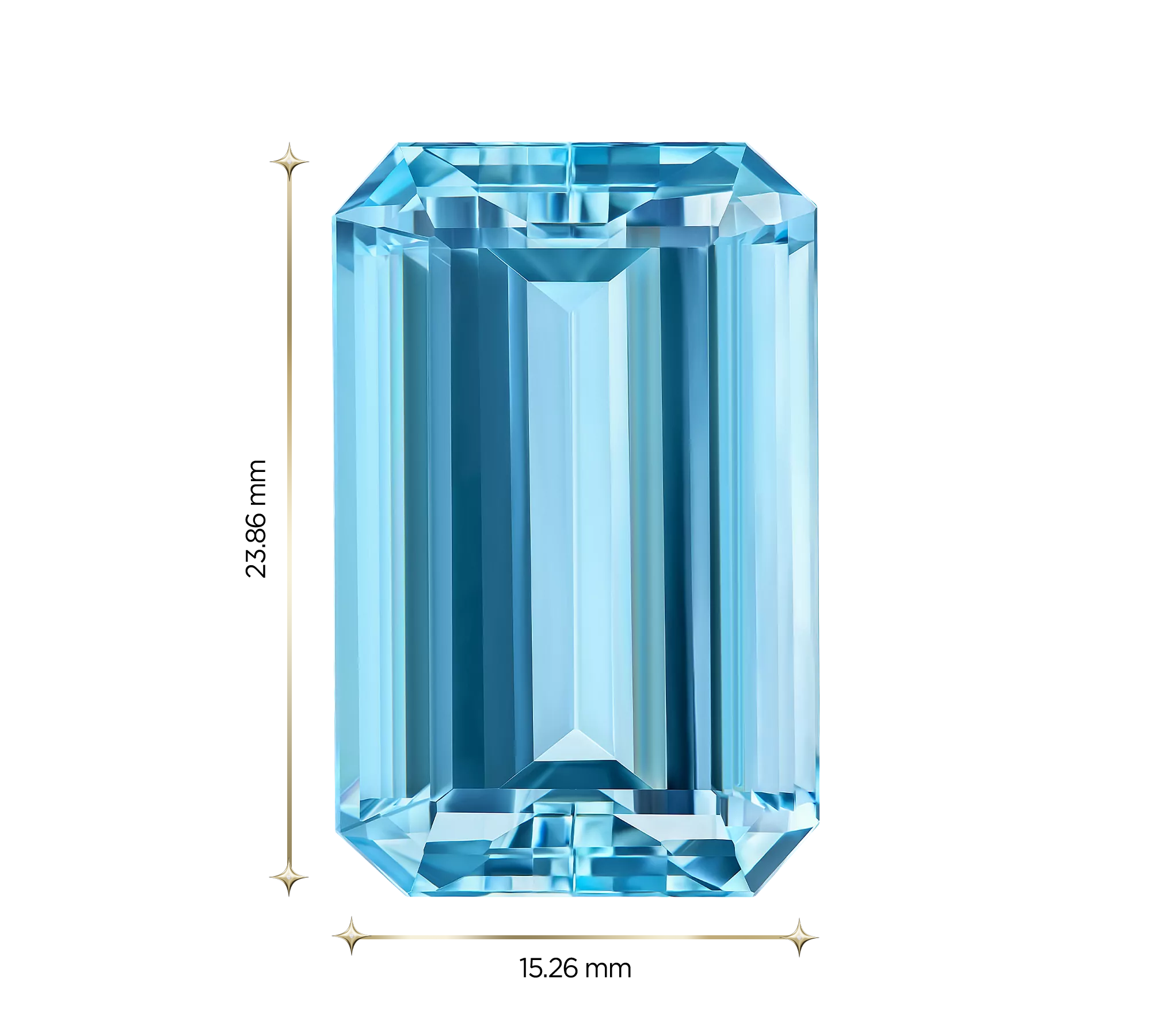 Аквамарин, Октагон, 27,32ct