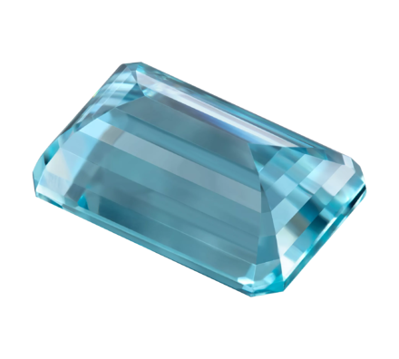 Аквамарин, Изумрудная огранка, 19,46 ct 2