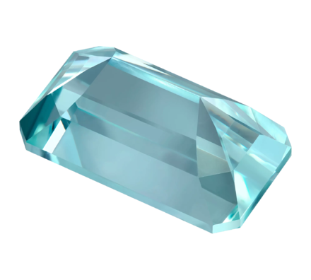 Аквамарин, Изумрудная огранка, 27,60 ct 2
