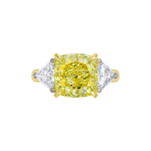 Кольцо с бриллиантами, желтое золото