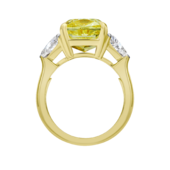 Кольцо с бриллиантами, желтое золото