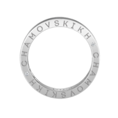 Кольцо с сапфирами и бриллиантами, белое золото