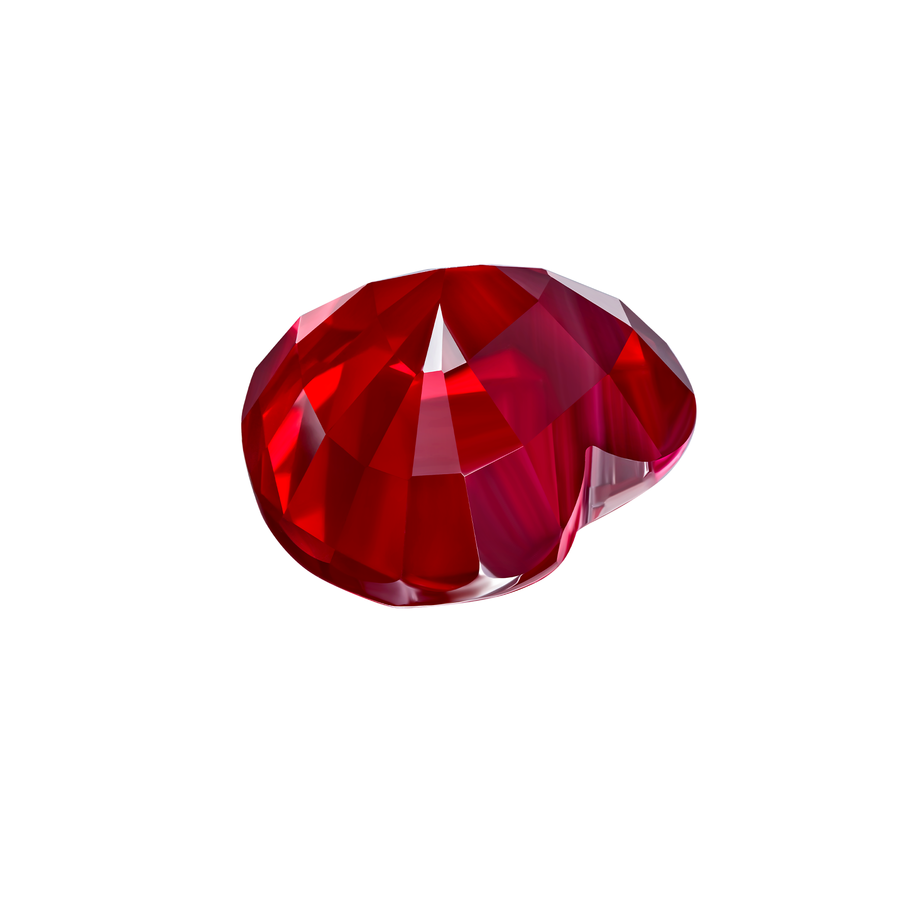 Рубин, MOZAMBIQUE, сердце, цвет голубиная кровь, 5.42 ct