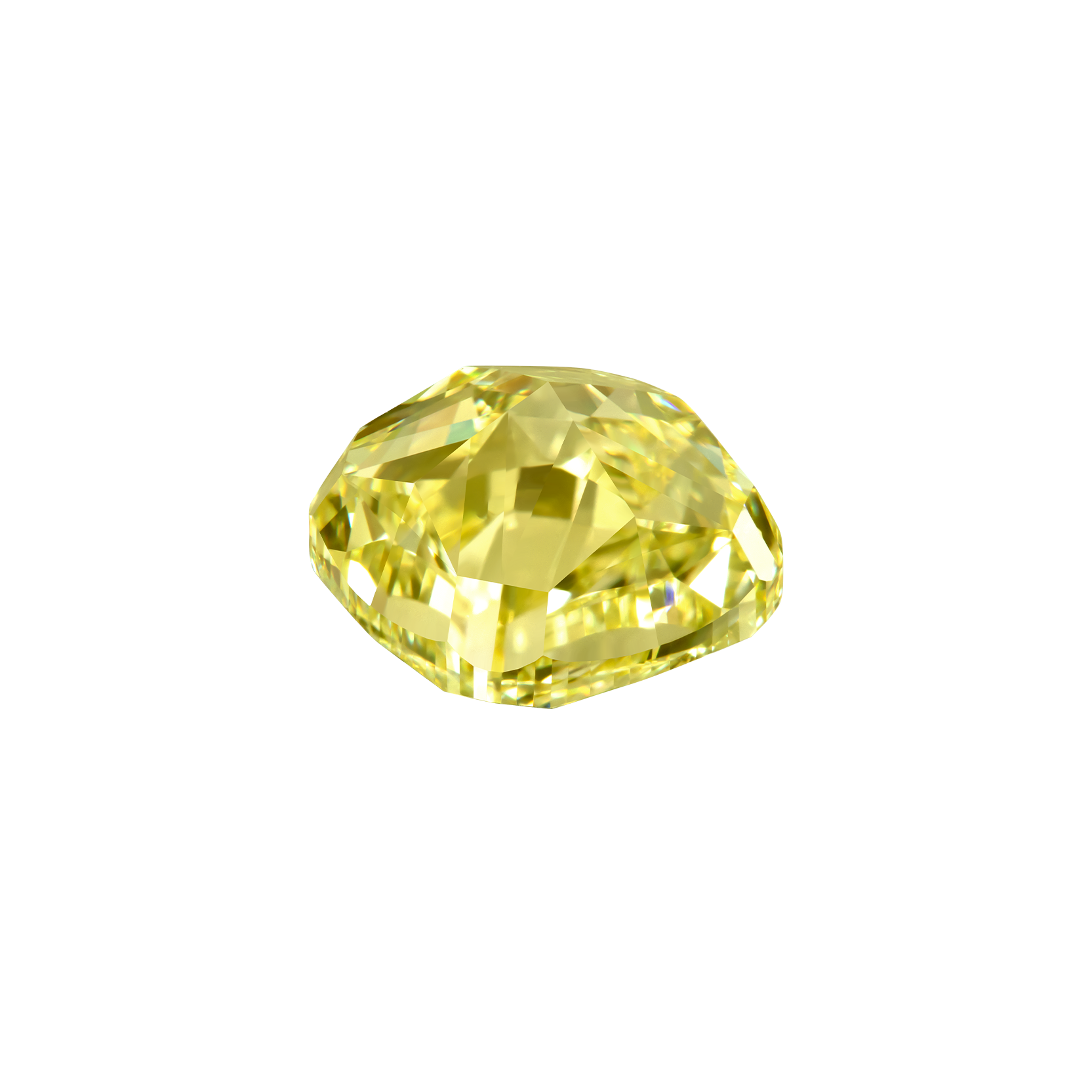 Жёлтый бриллиант, Кушон, 5.02ct