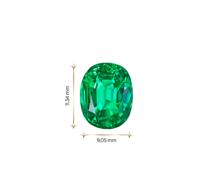 Изумруд, Zambia, Овал, 4,49ct 3