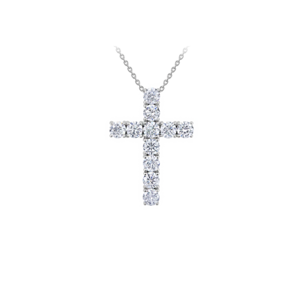 Колье с бриллиантами, белое золото 1