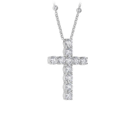 Колье с бриллиантами, белое золото 2