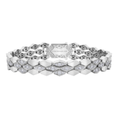 Браслет с бриллиантами, белое золото