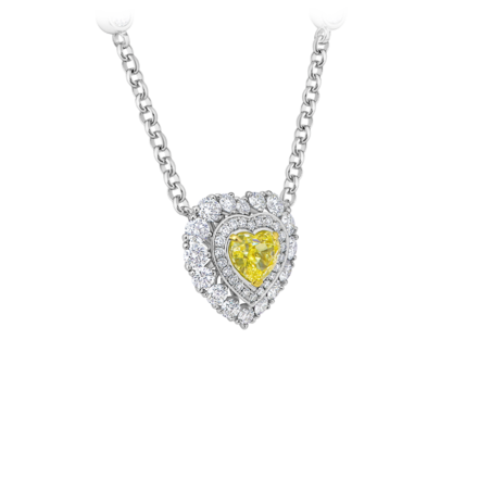 Колье с бриллиантами, белое золото 2