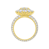 Кольцо с бриллиантами, жёлтое золото